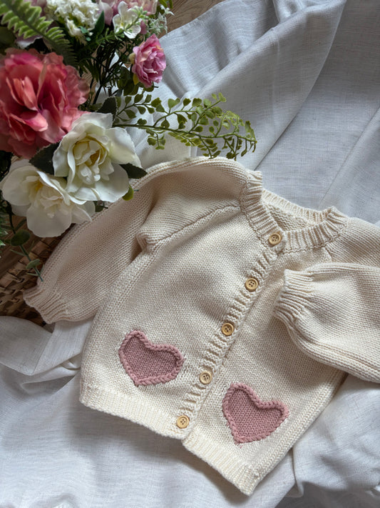 Heart cardigan - name only