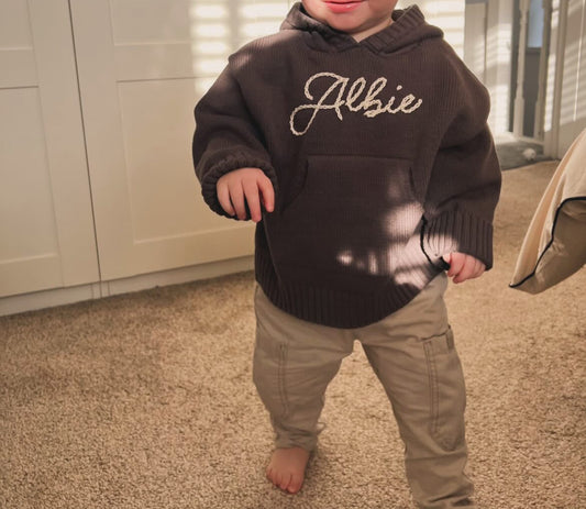 Hooded personalised sweater
